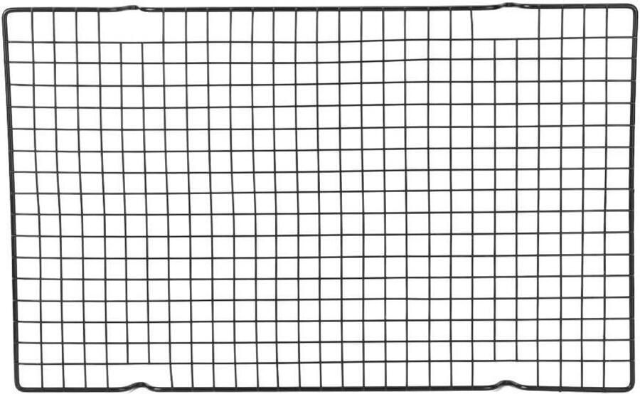 Koelrek RVS Grillrooster Bakrek Bakken En Grillen Met Antiaanbaklaag 40x25x2 cm Zilver