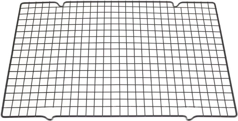 Koelrek voor Koken en Bakken Ovenveilige Rooster Zwaar Belastbaar Koolstofstaal Antiaanbak Zwart 16 x 10 inch