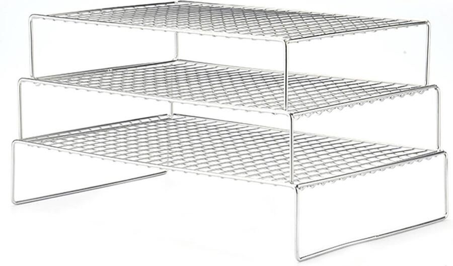Koelrooster Bakken Bakplaat Rooster Koekjes Koelen Vaatwasmachinebestendig 42 cm Metaal