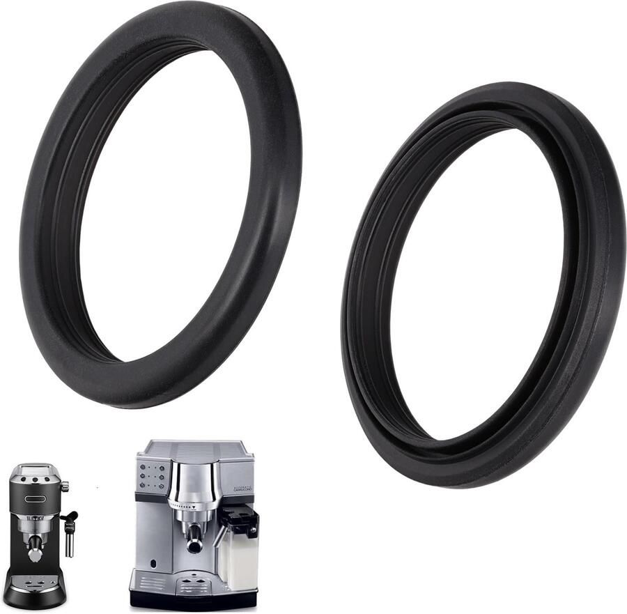 Koffie 2 St. afdichting voor filter douche aan de zetkop compatibel met EC 680 685 820 850 860 EN Dedica filterkoffiezetapparaat espressomachine koffiezetapparaat zoals AS00005075