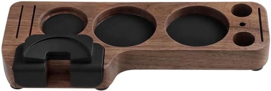 Koffie Accessoire Houder Barista Station Espresso Bereiding 5-in-1 Ontwerp 25 cm Lengte Houtkleur