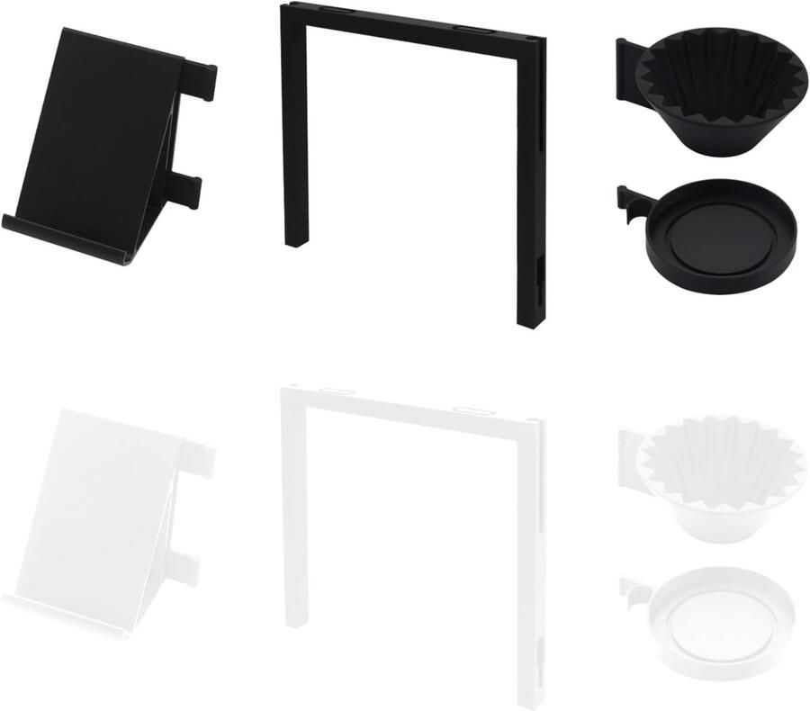 Koffie Accessoire Rek Espresso Gear Organizer Aanrecht Opruimen Zijmontage Ontwerp 13.41 x 5.31 cm Zwart