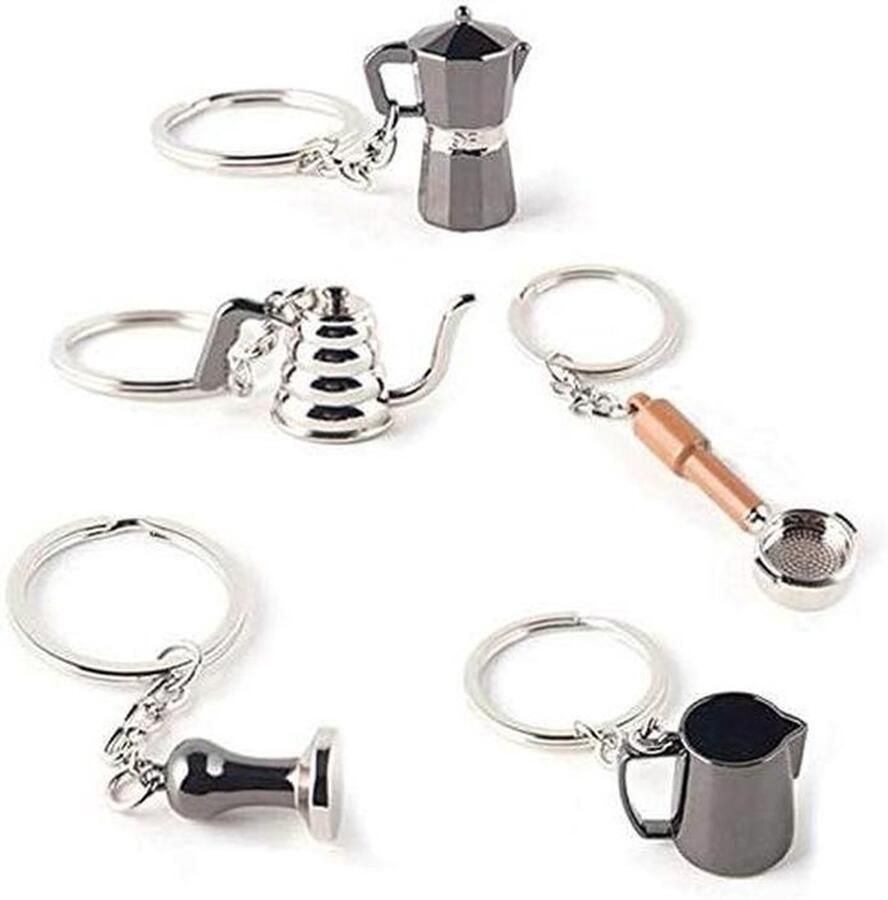 Koffie Accessoires Set Barista Hulpmiddelen Espresso Bereiding Draagbaar Ontwerp 5 Delig Willekeurige Kleur