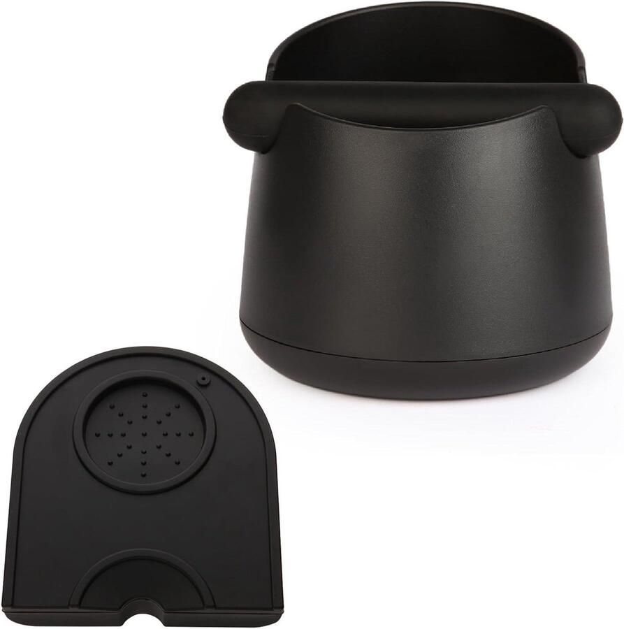 Koffie Accessoires Set Barista Hulpmiddelen Espresso Bereiding Grote Capaciteit Set van 2 Zwart