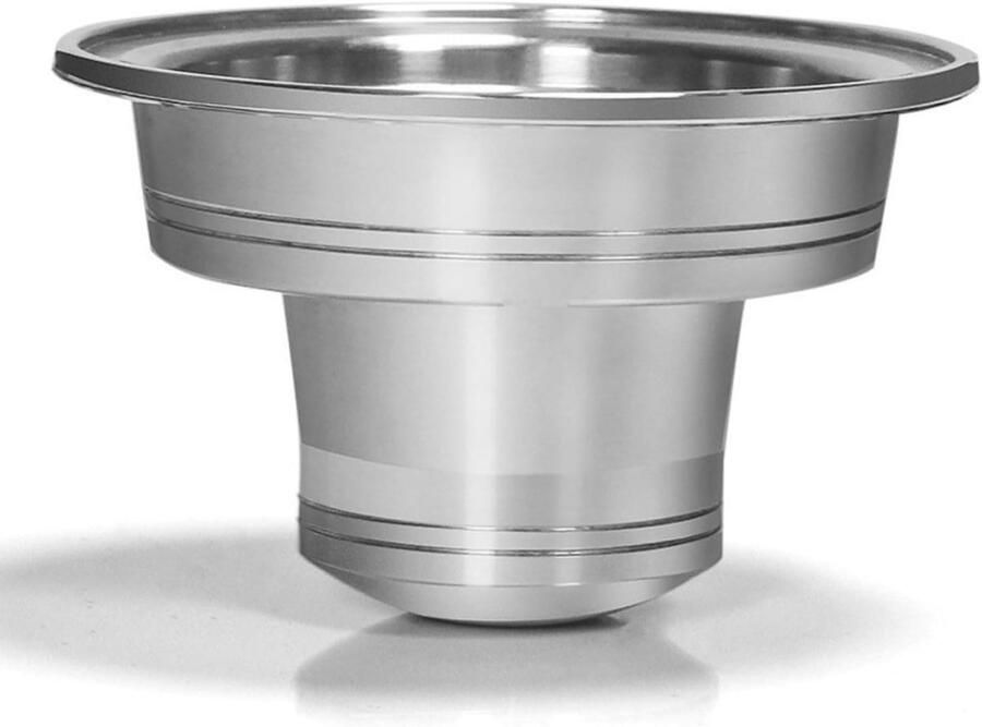 Koffie Adapter Capsule Houder Espresso Maken Herbruikbaar Roestvrij Staal 7 x 7 x 7 cm Zilver