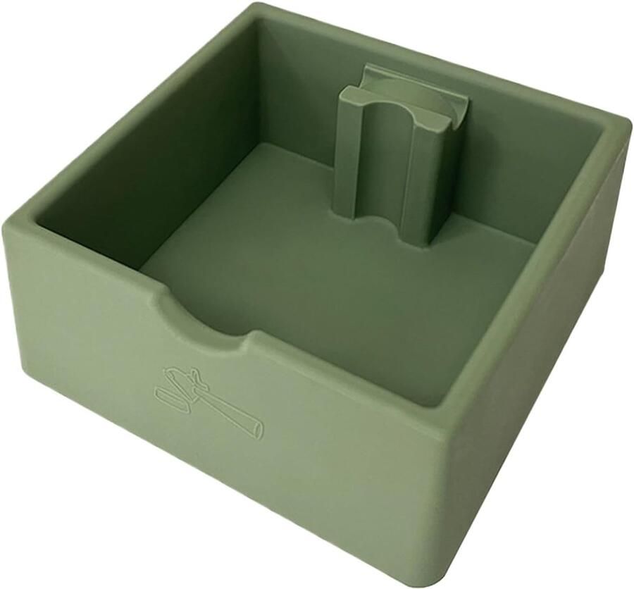 Koffie Afvalbak Koffiedik Container Espresso Bereiding Antislip Basis 1.5 Liter Zwart