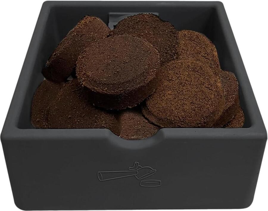 Koffie Afvalemmer Espresso Bak Barista Werk Schokabsorberend Ontwerp 15 Liter Zwart