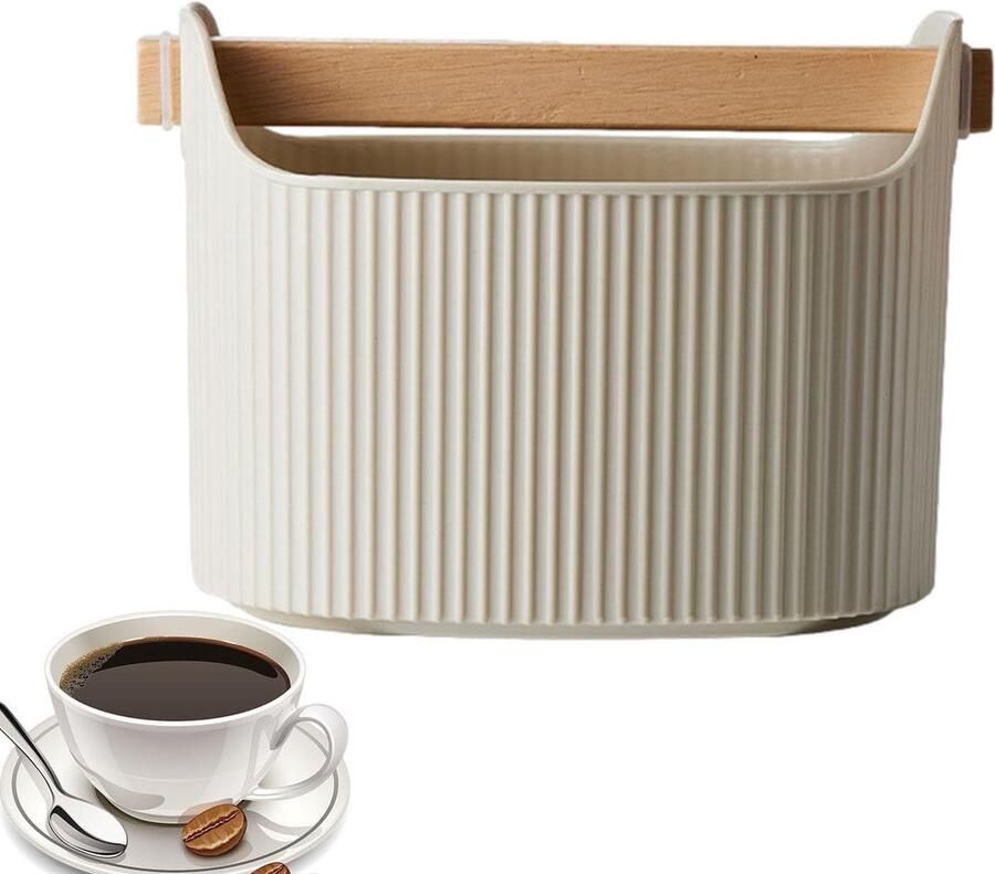 Koffie Afvalemmer Koffiedikbak Espresso Bereiding Afneembare Bak 1300 ml Inhoud Melk Koffie