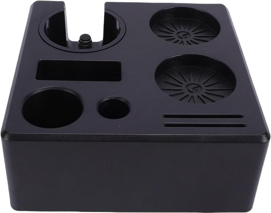 Koffie Bar Organizer Espresso Station Koffie Zetten Met Geïntegreerde Lade 18x18 cm Zwart