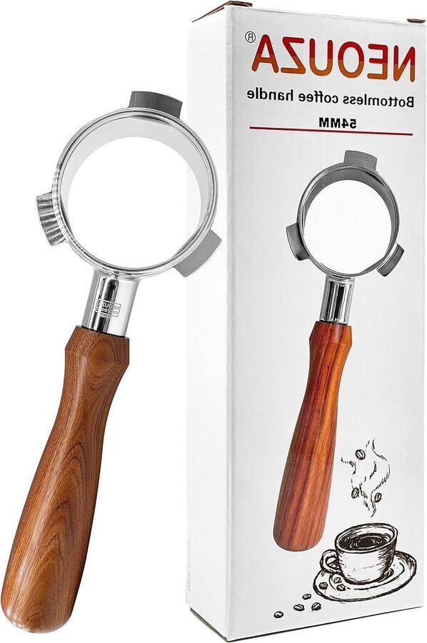 Koffie Bodemloos 54mm Portafilter Compatibel voor Breville Sage 870 875 878 880 Roestvrij Staal Espresso Machine Gereedschap HandvatMandje niet Inbegrepen
