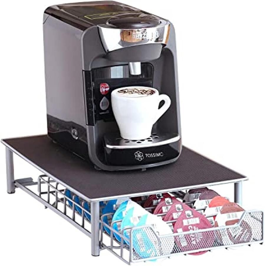 Koffie Capsule Houder voor Tassimo Pods Luxe Dispenser en Opbergrek