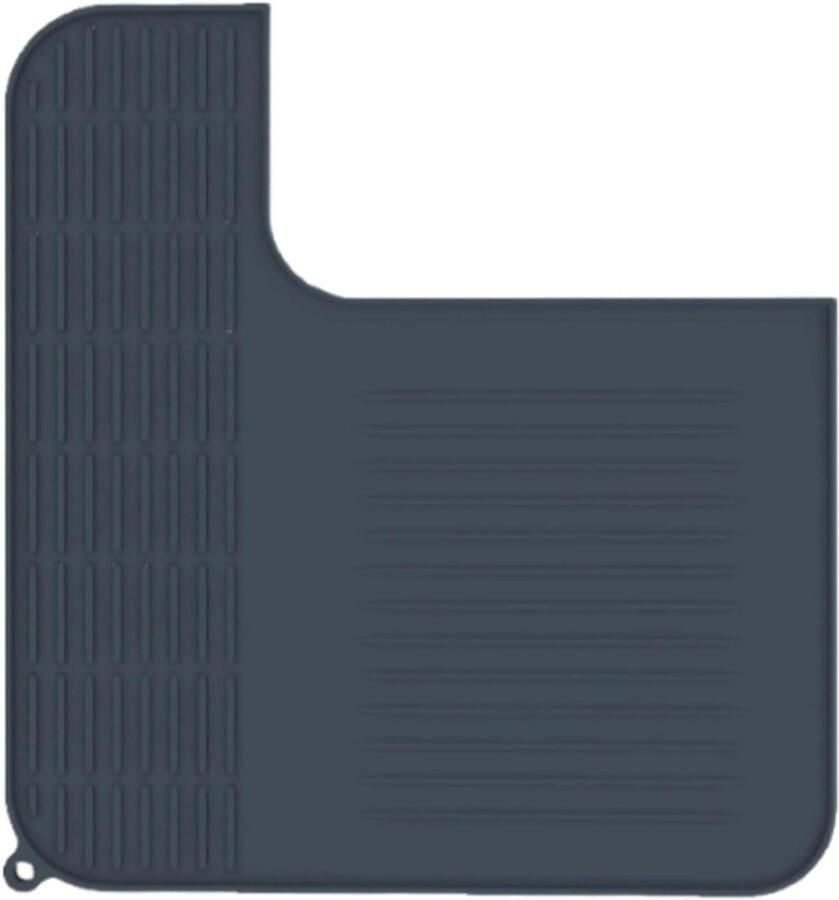 Koffiemat Beschermmat Koffiezetapparaat Koffie Bereiden Waterdicht Hittebestendig 32 x 30 cm Donkerblauw