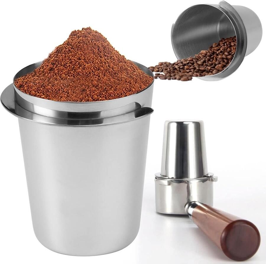 Koffie Dispenseer Cup van RVS 51mm voor Espresso Machine Precisie Poederverzameling en Vervangingsonderdeel voor Thuisgebruik - Foto 1