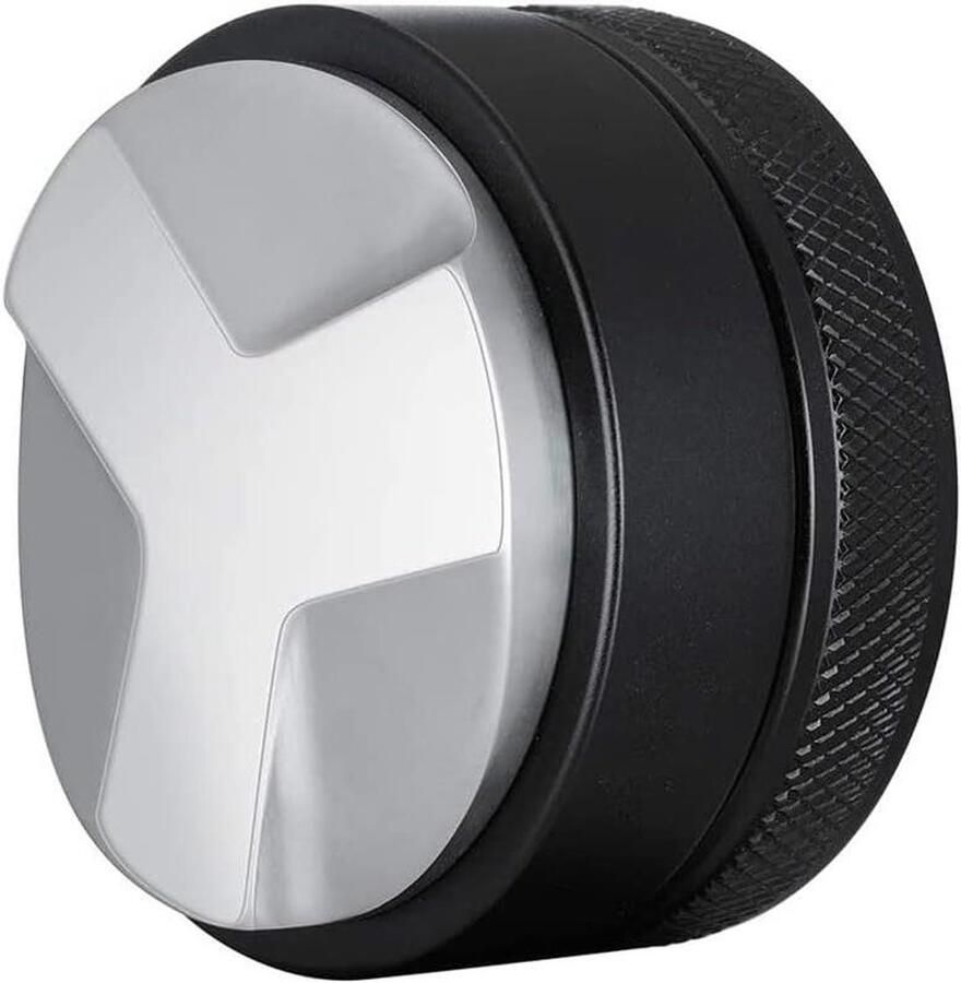 Koffie Distributeur & Sabotage Tamper & Leveler Espresso Bereiden Verstelbare Hoogte 53 mm Zwart