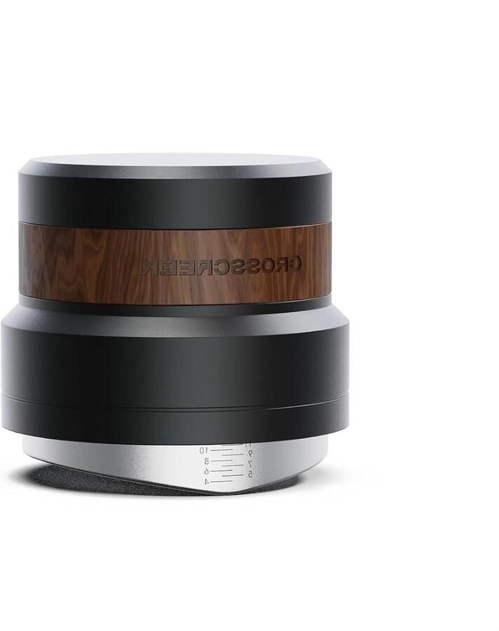 Koffie Distributeur Espresso Gereedschap Espresso Bereiden Zelfnivellerende Basis 54mm Zwart Walnoot