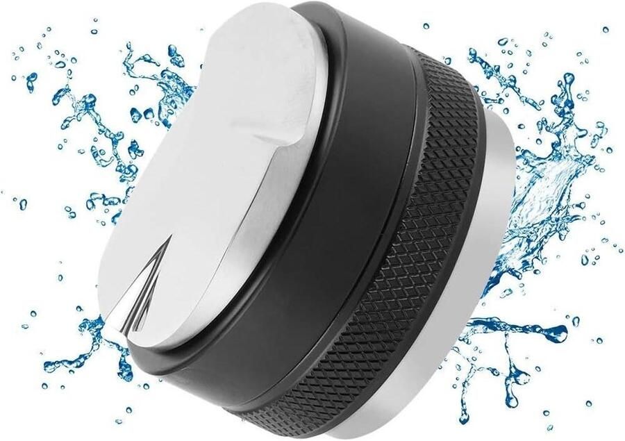 Koffie Distributeur Espresso Leveler Koffie Bereiden Dubbele Kop Instelbaar 58MM Zwart