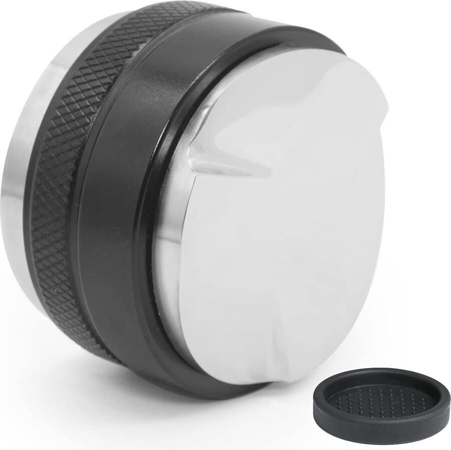 Koffie Distributeur Tamper Niveleer Tool Espresso Bereiden Dubbelzijdig Ontwerp 53mm Zwart