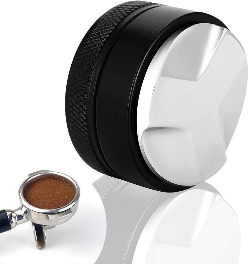 Koffie Distributor Koffie Leveler Espresso Bereiden Verstelbare Hoogte 58mm Zwart