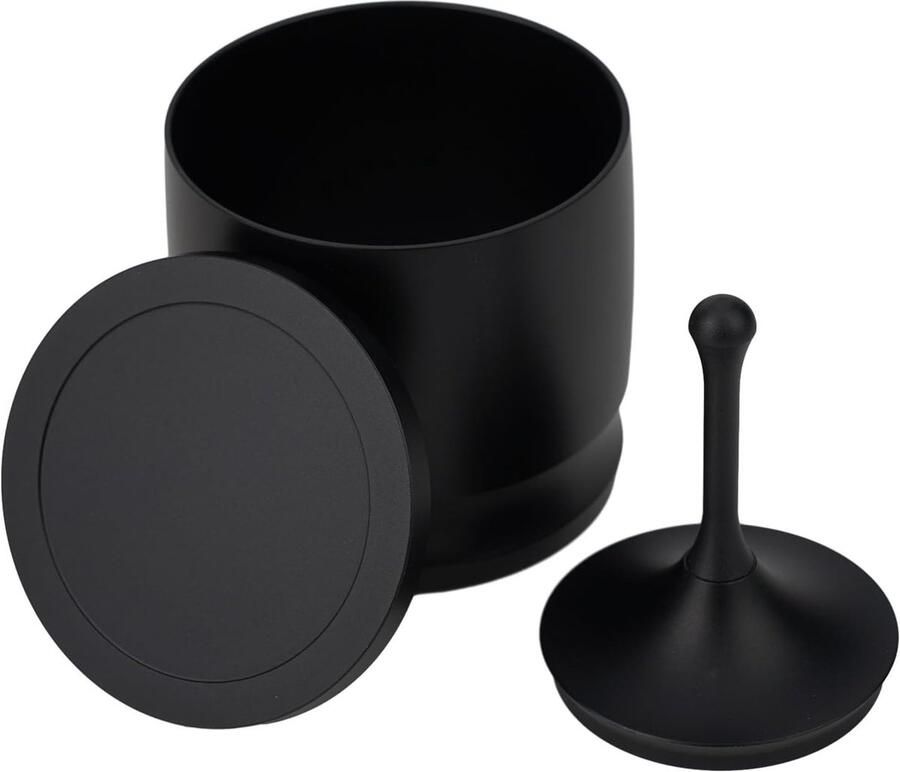 Koffie Doseerbeker Koffie Accessoire Espresso Bereiding Aluminiumlegering Materiaal 58 mm Diameter Zwart