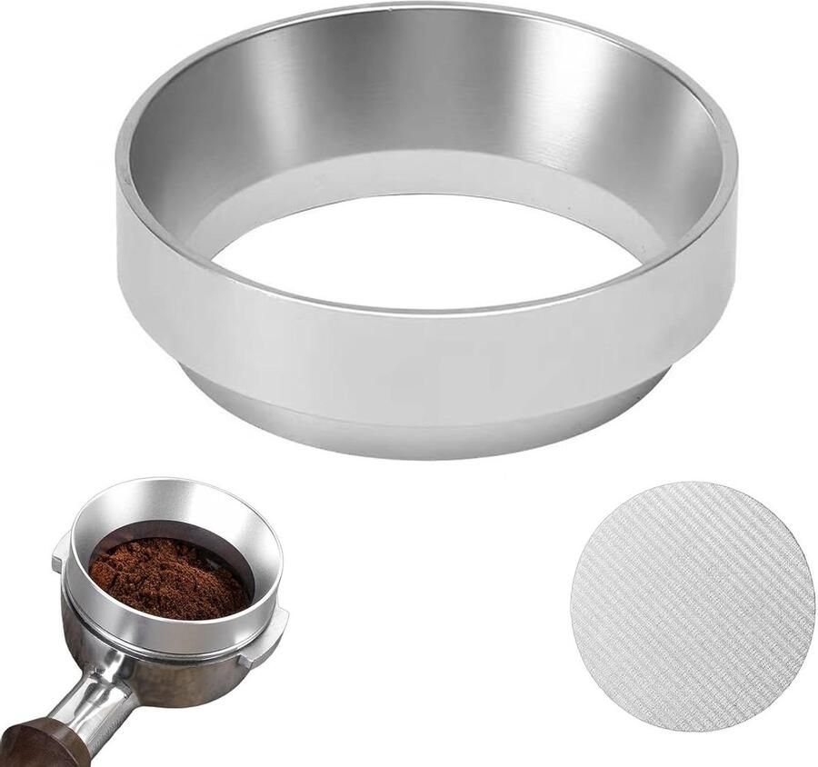 Koffie Doseerring Espresso Trechter Barista Werk Magnetisch Ontwerp 58 mm Aluminium
