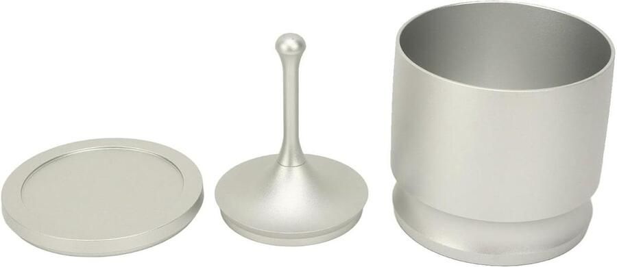 Koffie Doseerring Poederkiezer Barista Espresso Bereiden Stabiele Poederopvang 58 mm Zilver