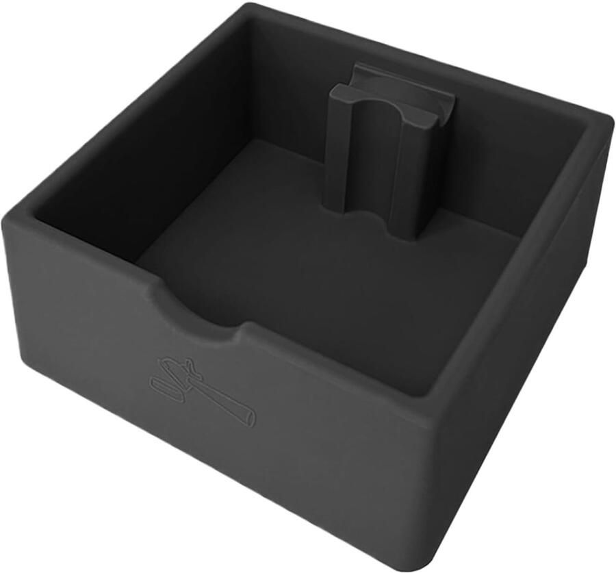 Koffie Klopbox Afvalcontainer Espresso Koffiedik Verwerken Schokabsorberend Ontwerp 15 Liter Capaciteit Zwart
