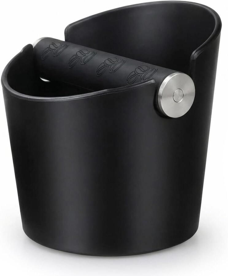 Koffie Klopbox Espresso Bak Afval Verwerken Verwijderbare Staaf 5 Inch Hoog Zwart