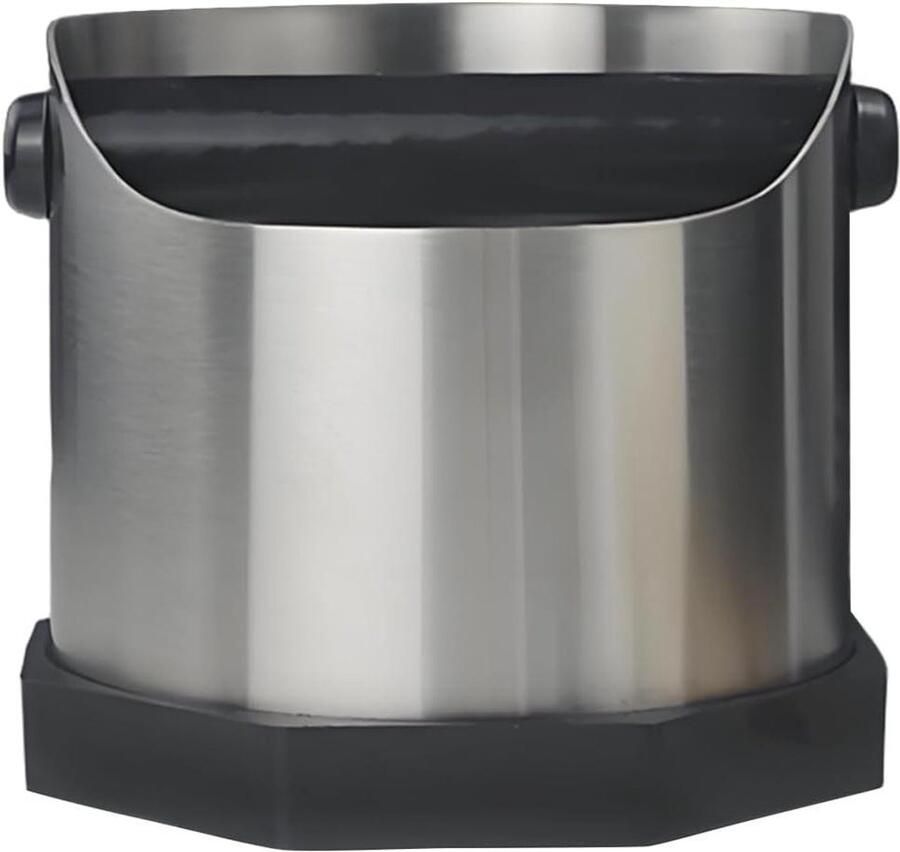 Koffie Klopbox Espresso Bak Koffiedik Verwijderen Geluidsreducerend Ontwerp 750ml Capaciteit Zilver