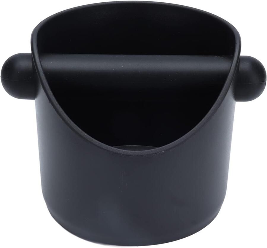 Koffie Klopbox Koffiedik Bak Koffiedik Verwijderen Geluidsreducerend Ontwerp 10 cm Diameter Zwart