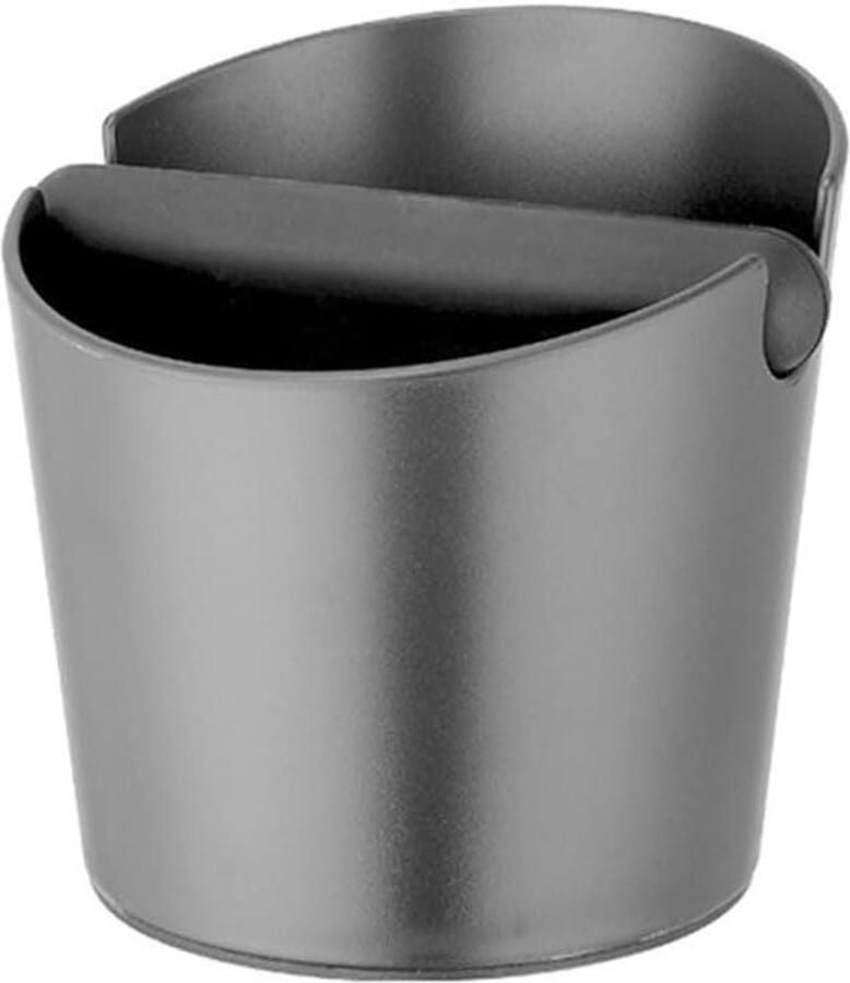 Koffie klopbox Koffiedik bak Koffiezetten thuis Stille geluidsdemping Compact formaat Zwart