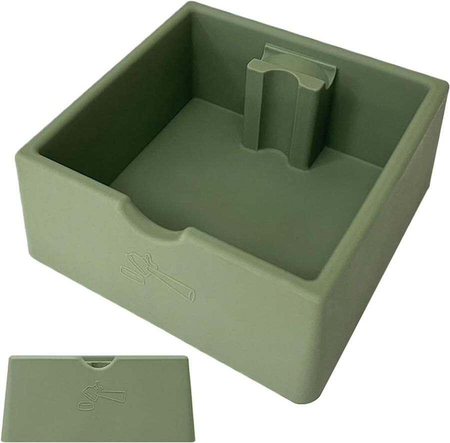 Koffie Knock Box Afvalemmer Koffiezetter Espresso Afval Verwerken Schokabsorberend Ontwerp 15 Liter Groen