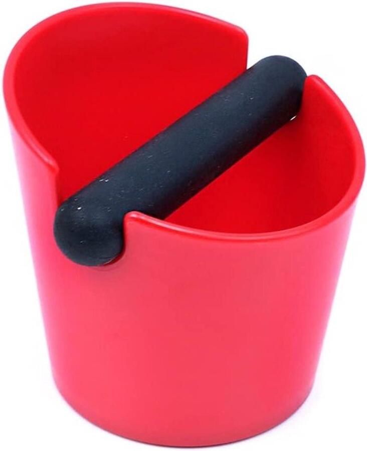 Koffie Knock Box Container Espresso Barista-accessoires Rood Koffiedik ABS-plastic Verwijderbare rubberen knock-bar Antislip bodem Geschikt voor koffiemolen Koffiemaalbak Barista Gereedschap