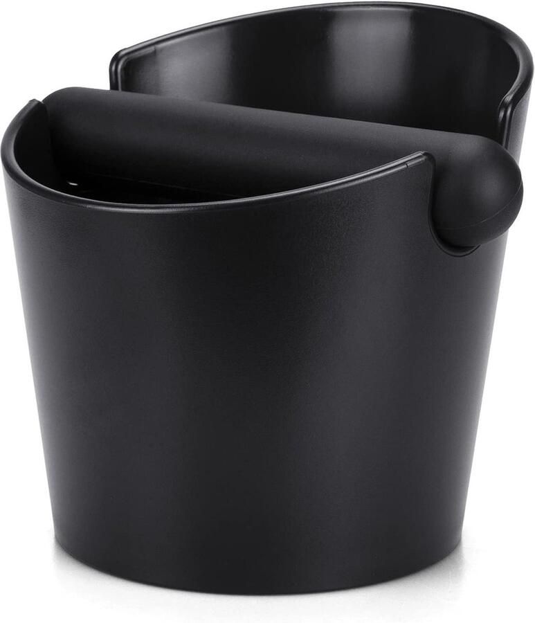 Koffie Knock Box Espresso Afklopbak Koffiedik Verwijderen Afneembare Rubberen Klopbar 12.7 cm Hoog Zwart