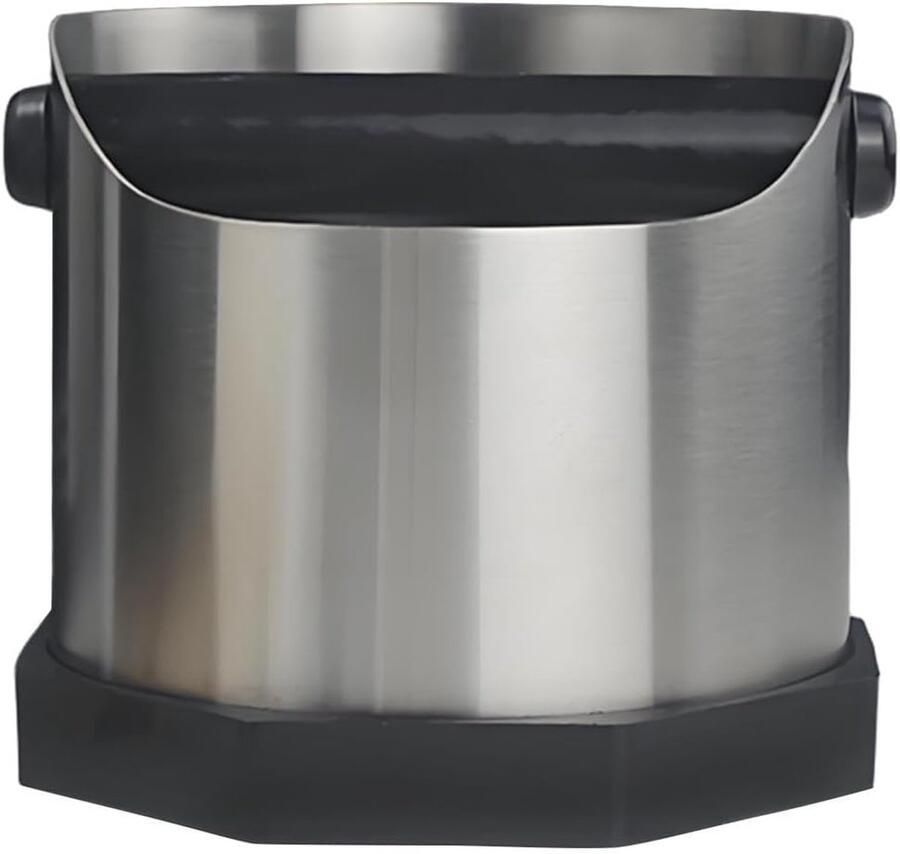 Koffie Knock Box Espresso Afvalbak Koffiebereiding Stil Ontwerp 750 ml Zilver