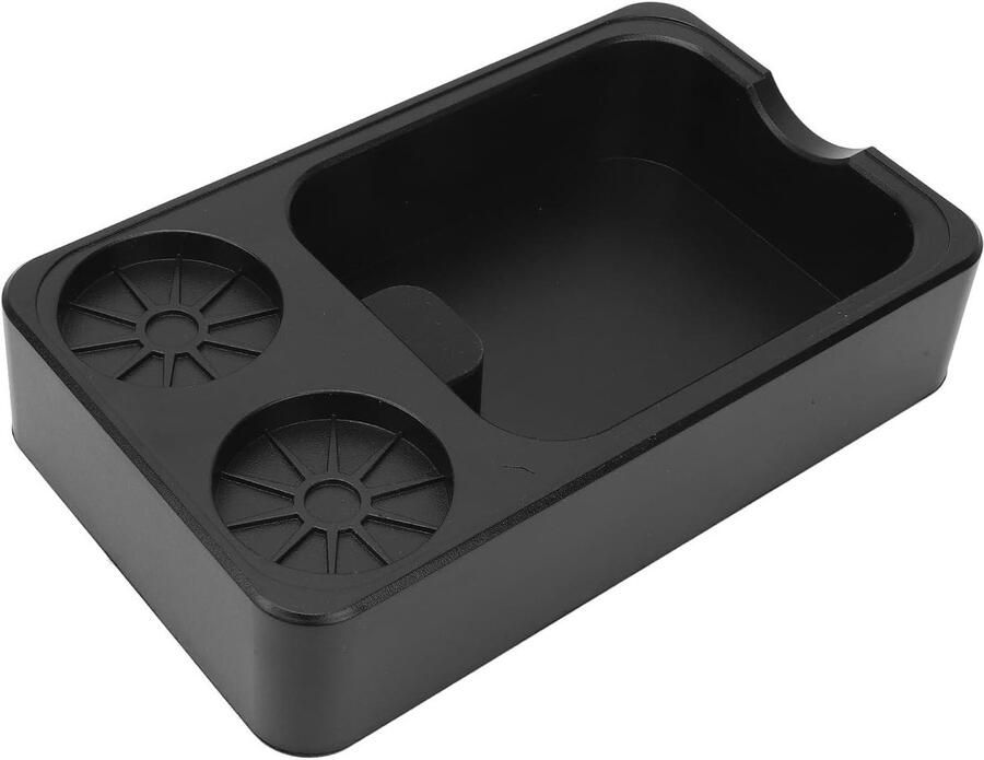 Koffie Knock Box Organizer Koffiedik Bak Espresso Bar Setup Portafilter Houder 51-58 mm Zwart