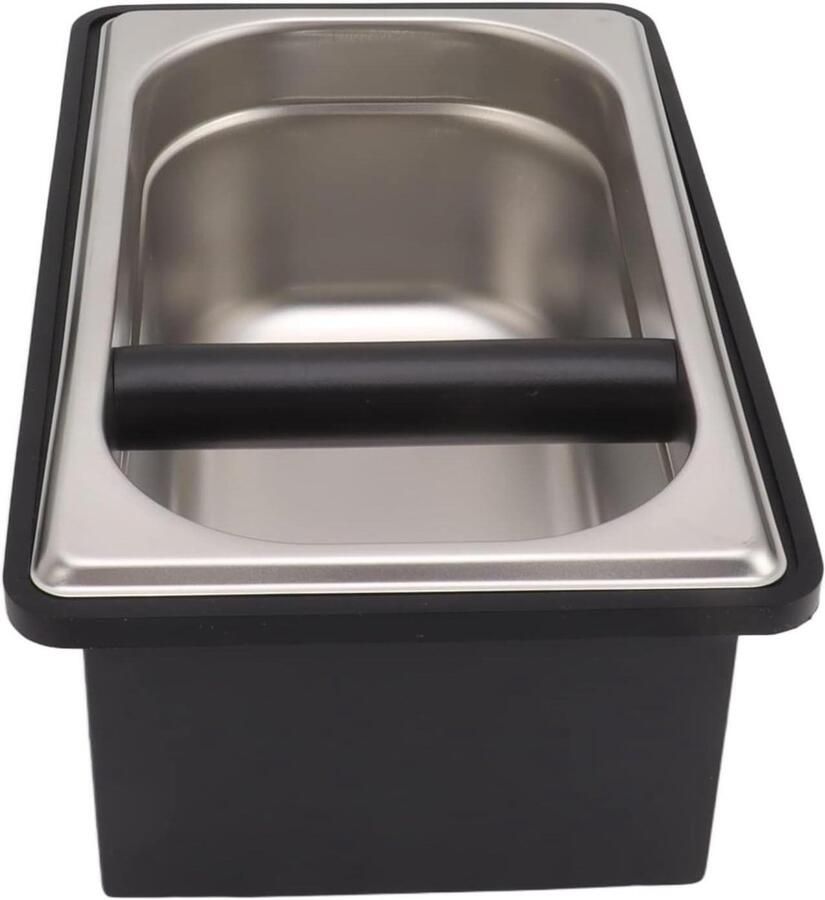 Koffie Knockbox Espresso Container Koffiedik Verwijderen Verwijderbaar Ontwerp 29 x 18 x 12 cm Zilver