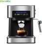 One Stop Shop HiBrew Koffie machine Barista koffiemachine Koffiezetapparaat Koffiebonen Cappuccino latte macchiato Ijskoffie Inox zilver - Thumbnail 1