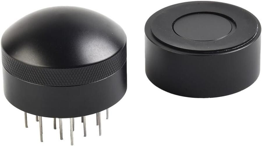 Koffie Naald Sabotage Koffie Distributeur Nivelleer Tool Espresso Bereiden 19-Pins Verspreiding 53 MM Zwart
