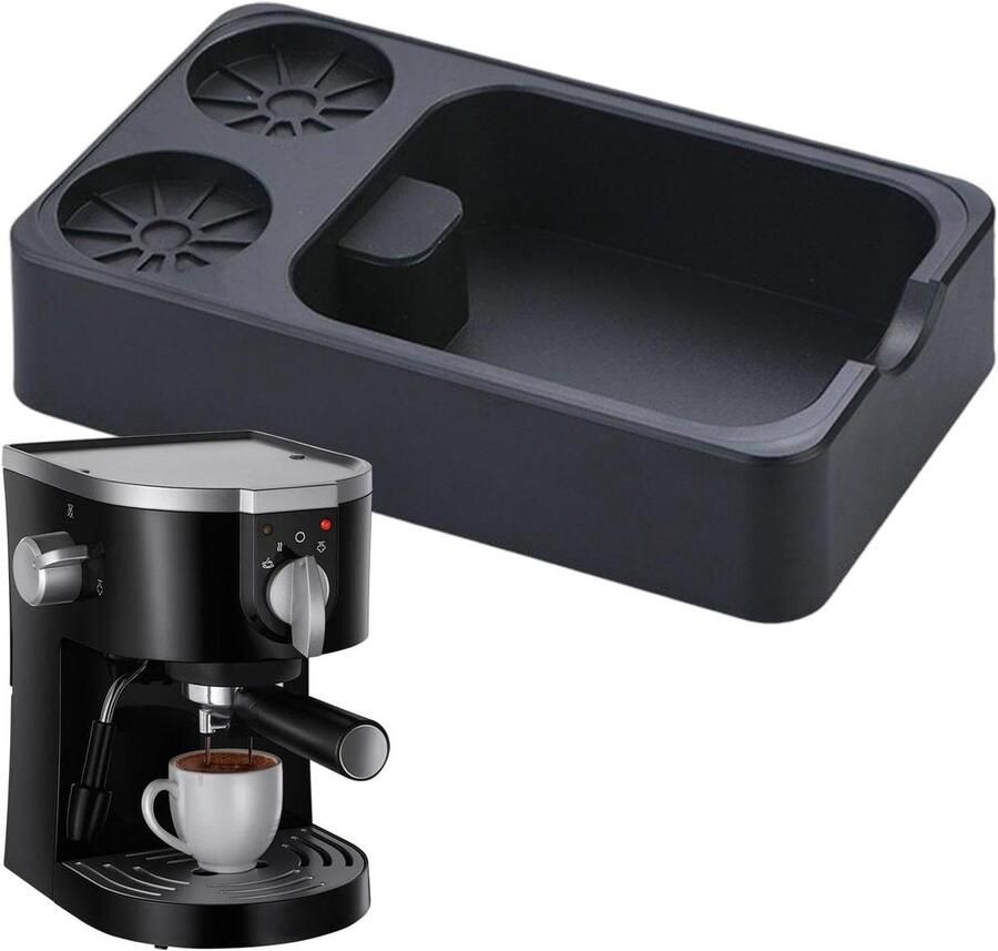 Koffie Organizer Espresso Station Koffie Bar Multifunctioneel Ontwerp 25 x 15 cm Zwart