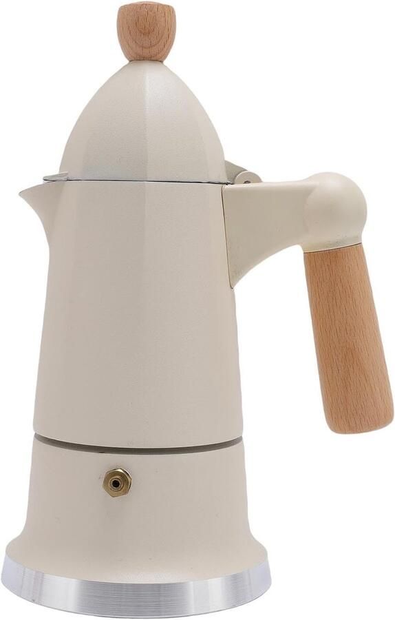 Koffie Percolator Espresso Maker Koffie Zetten Octagonaal Ontwerp 150 ml Wit