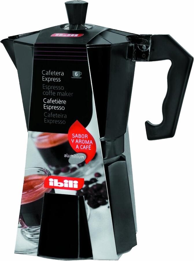 Koffie Percolator Espresso Maker Verse Koffie 9 Kops Capaciteit 20x18x14 cm Zwart