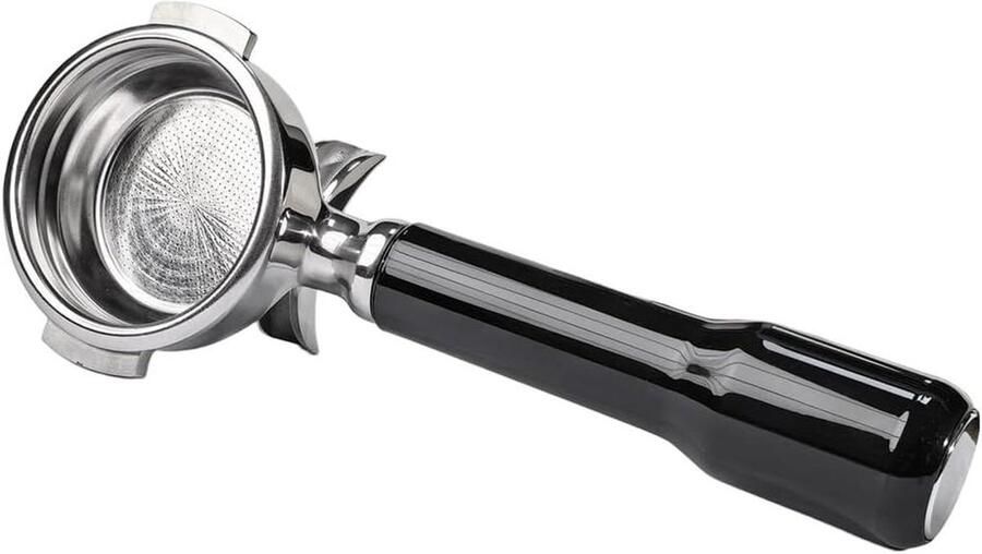 Koffie portafilter Dubbele tuit Espresso zetten E61 compatibel 58mm Zilver