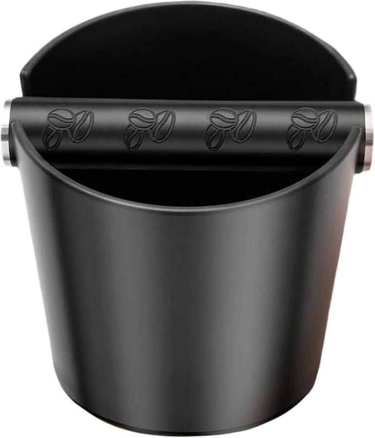 Koffie Puck Knock Box Tamping Emmer Koffiedik Verwijderen Vaatwasmachinebestendig 14 x 13 x 13 cm Zwart