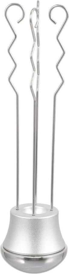 Koffie Roerder Espresso Naald Espresso Bereiding Uniforme Verdeling 13 cm Zilver