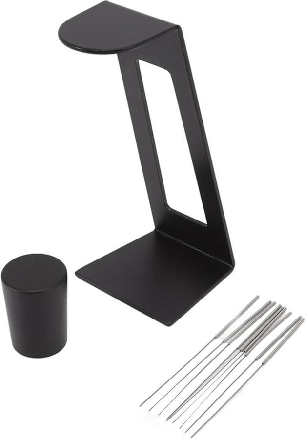 Koffie Roerder Naald Distributie Espresso Bereiding 9 Naalden Afneembaar 10.2cm Lengte Zwart