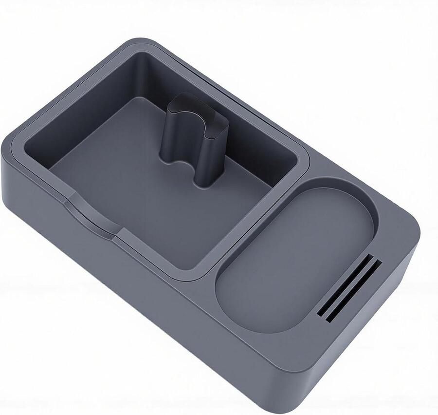 Koffie Tamper Station Koffie Gereedschap Houder Espresso Bereiden Afneembaar Ontwerp Universeel 51-58mm Grijs