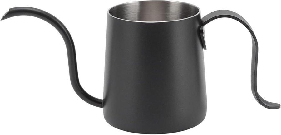 Koffie Schenkkan Espresso Pot Ontspannen Koffie Zetten Ergonomisch Handvat 250 ml Zwart - Foto 1