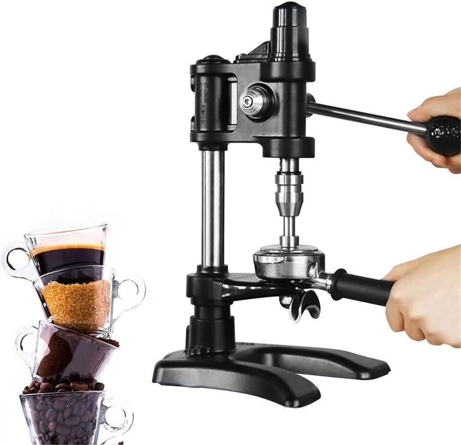 Koffie Stamper Barista Gereedschap Espresso Bereiding Gelijkmatige Poederpersing 58 mm Zilver