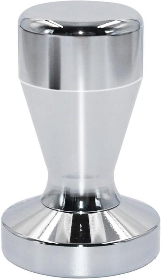 Koffie Stamper Espresso Pers Perfecte Espresso Roestvrij Staal 49mm Diameter Zilver