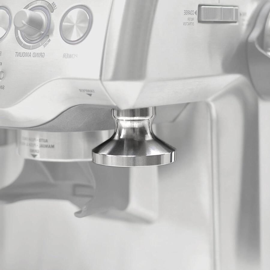 Koffie Stamper Espresso Tool Espresso Bereiden Magnetische Houder 53.3 mm Zilver